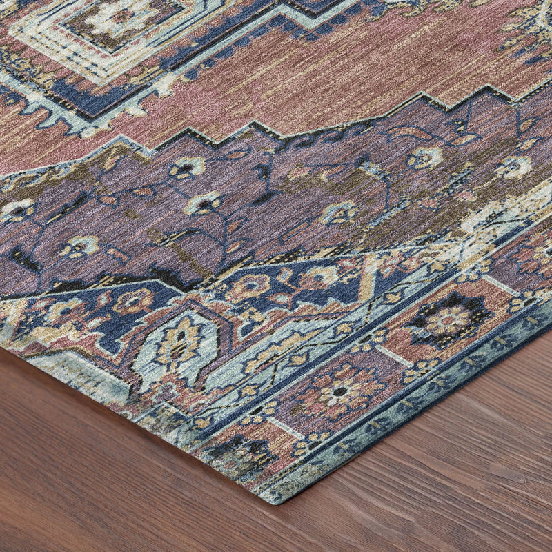 8' X 10' Merlot And Gold Oriental Washable Indoor Outdoor Area Rug Homeroots Outdoor
