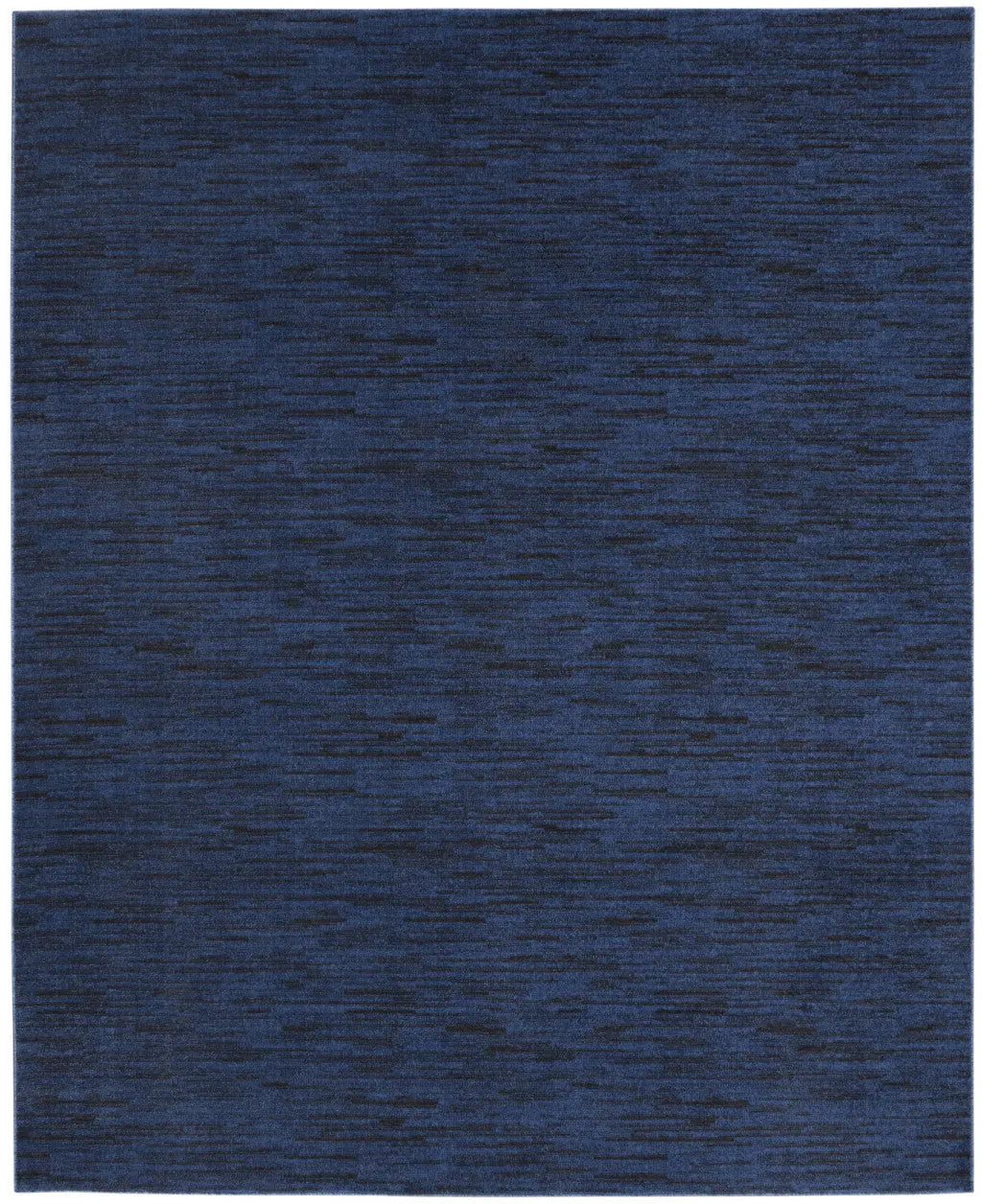 8' X 10' Midnight Blue Stain Resistant Indoor Outdoor Area Rug - GreatEagleInc