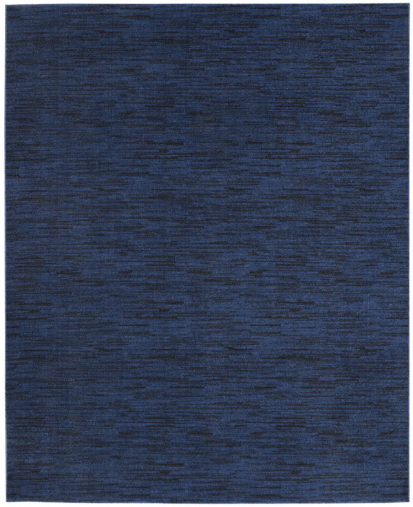 8' X 10' Midnight Blue Stain Resistant Indoor Outdoor Area Rug - GreatEagleInc