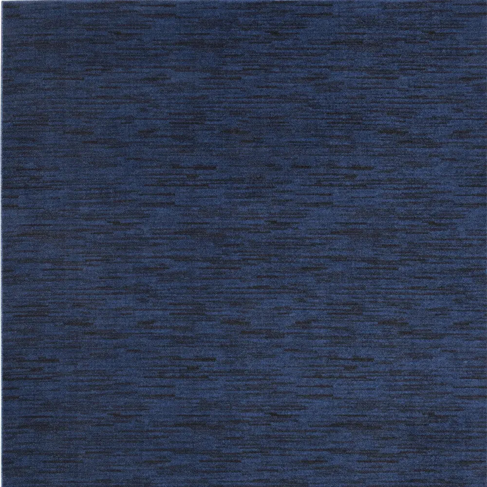 8' X 10' Midnight Blue Stain Resistant Indoor Outdoor Area Rug - GreatEagleInc