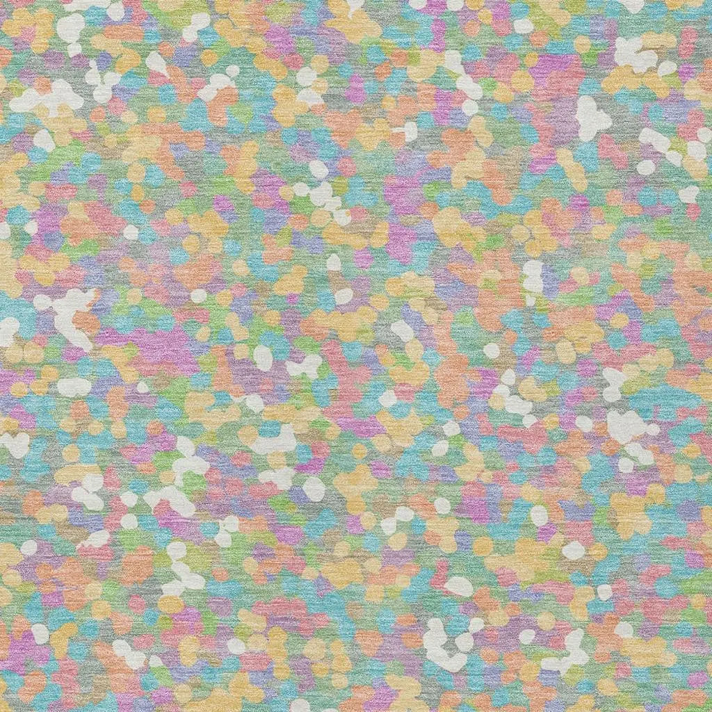 8' X 10' Mint Green And Ivory Geometric Washable Indoor Outdoor Area Rug Homeroots Outdoor