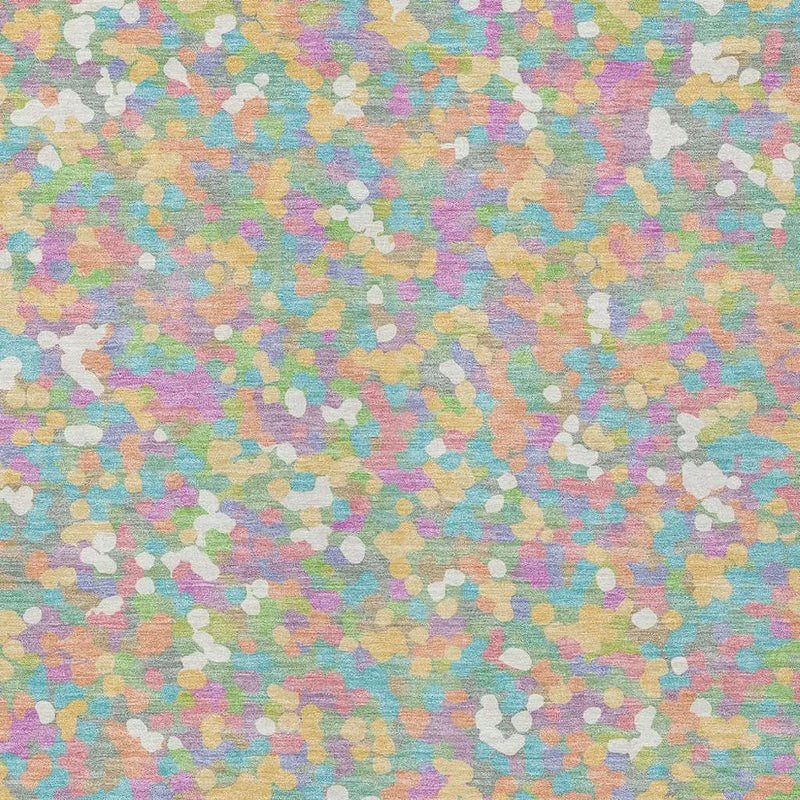 8' X 10' Mint Green And Ivory Geometric Washable Indoor Outdoor Area Rug Homeroots Outdoor