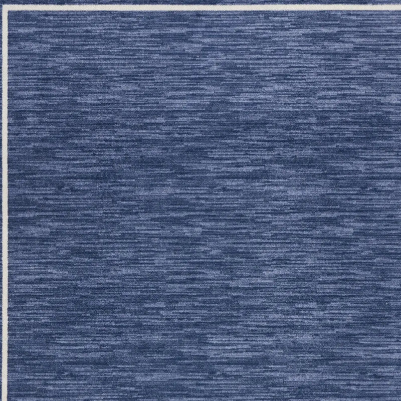 8' X 10' Navy Blue And Ivory Indoor Outdoor Area Rug Homeroots Outdoor