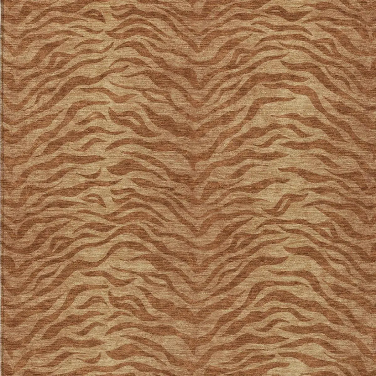 8' X 10' Orange And Copper Animal Print Washable Indoor Outdoor Area Rug Homeroots Outdoor