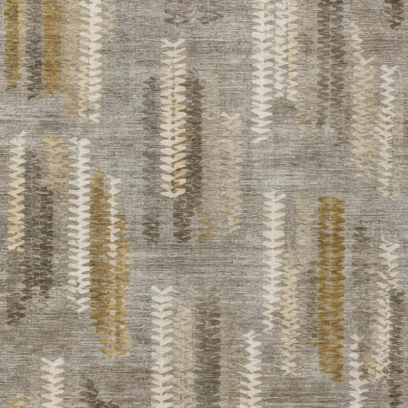 8' X 10' Pewter And Gray Abstract Washable Indoor Outdoor Area Rug Homeroots Outdoor