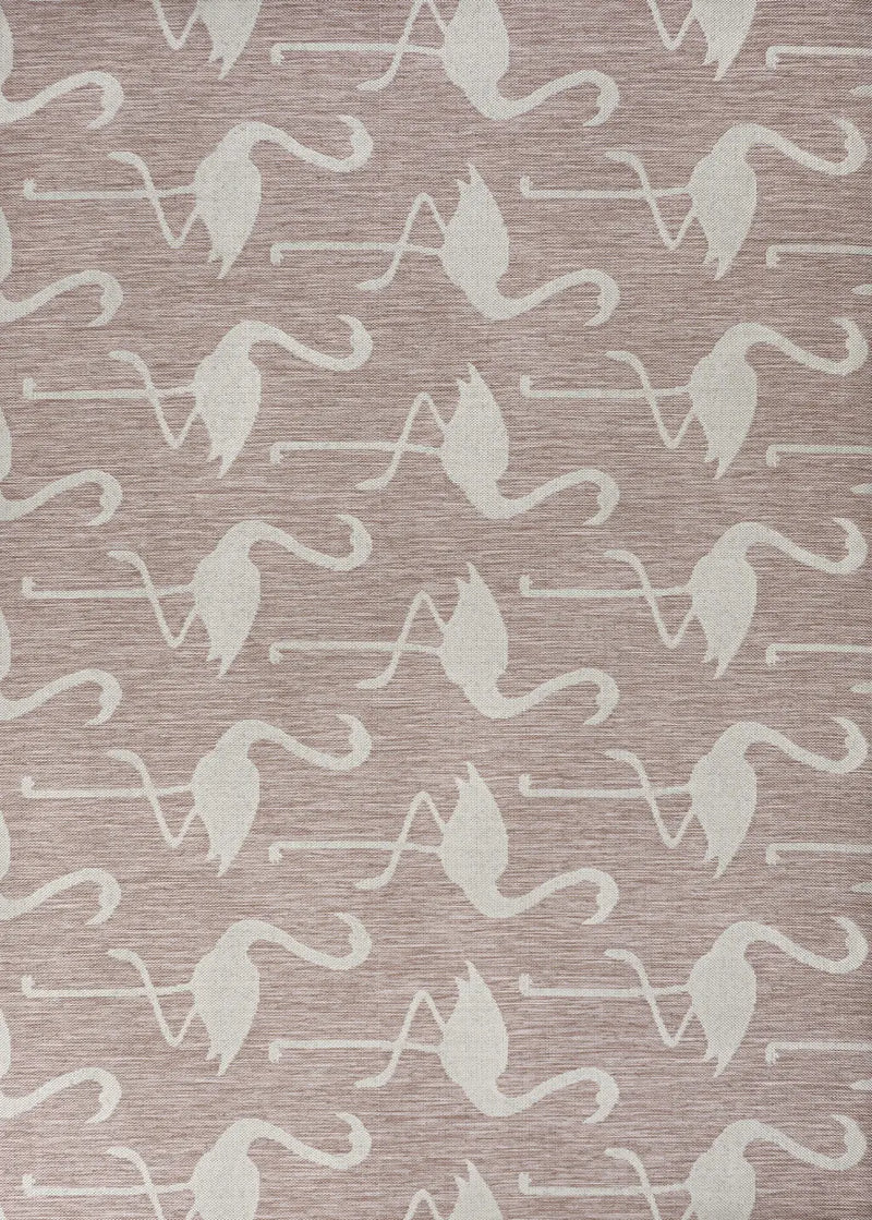 8' X 10' Pink And Cream Animal Print Indoor Outdoor Area Rug Homeroots Outdoor