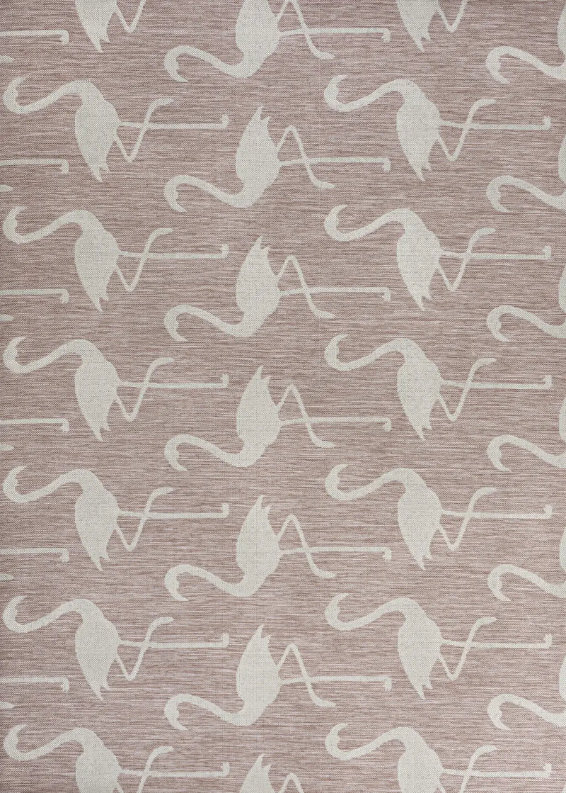 8' X 10' Pink And Cream Animal Print Indoor Outdoor Area Rug Homeroots Outdoor