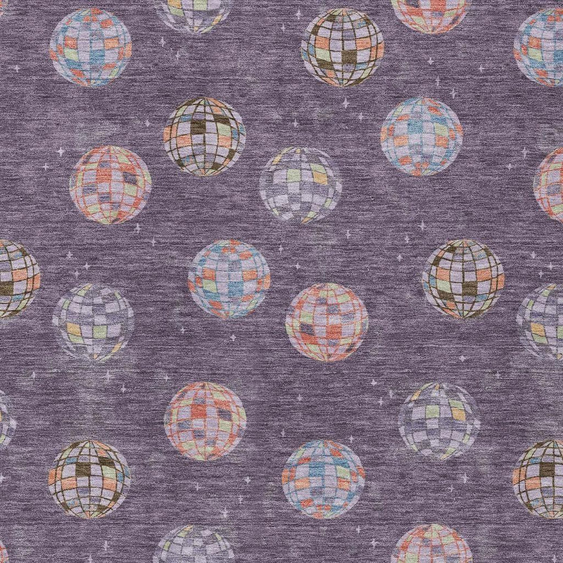 8' X 10' Plum And Purple Geometric Washable Indoor Outdoor Area Rug Homeroots Outdoor