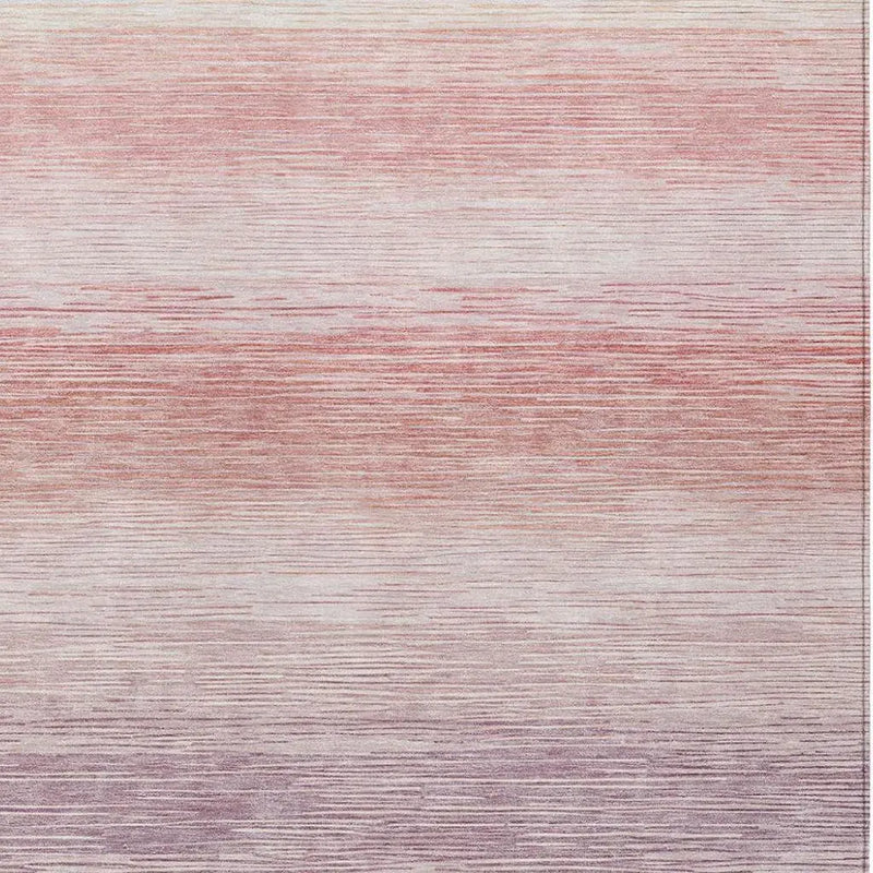 8' X 10' Plum And Purple Striped Washable Indoor Outdoor Area Rug Homeroots Outdoor