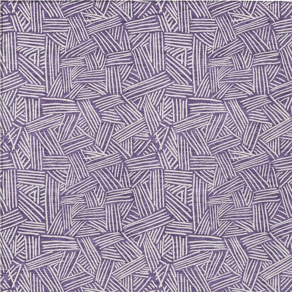 8' X 10' Purple And Beige Geometric Washable Indoor Outdoor Area Rug Homeroots Outdoor