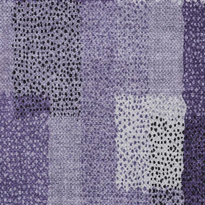 8' X 10' Purple And Lavender Abstract Washable Indoor Outdoor Area Rug Homeroots Outdoor