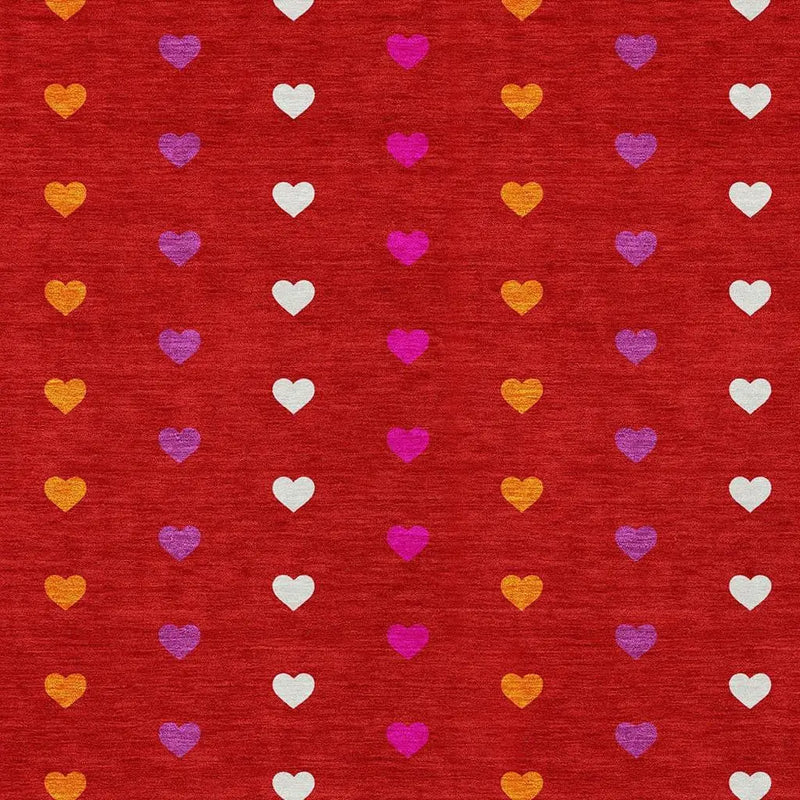 8' X 10' Red And Ivory Geometric Washable Indoor Outdoor Area Rug Homeroots Outdoor