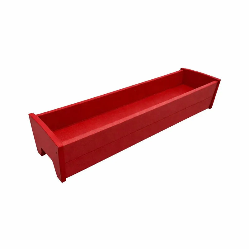 8" X 10" Red Heavy Duty Plastic Rectangular Railing Planter Homeroots Outdoor