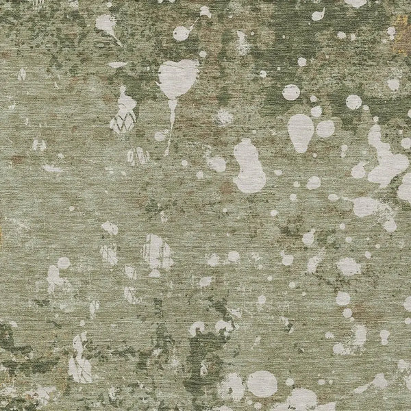 8' X 10' Sage And Beige Abstract Washable Indoor Outdoor Area Rug Homeroots Outdoor
