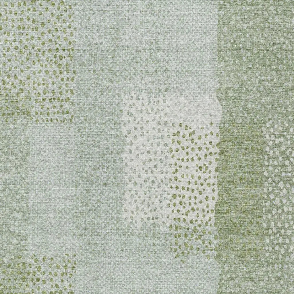 8' X 10' Sage And Green Abstract Washable Indoor Outdoor Area Rug Homeroots Outdoor