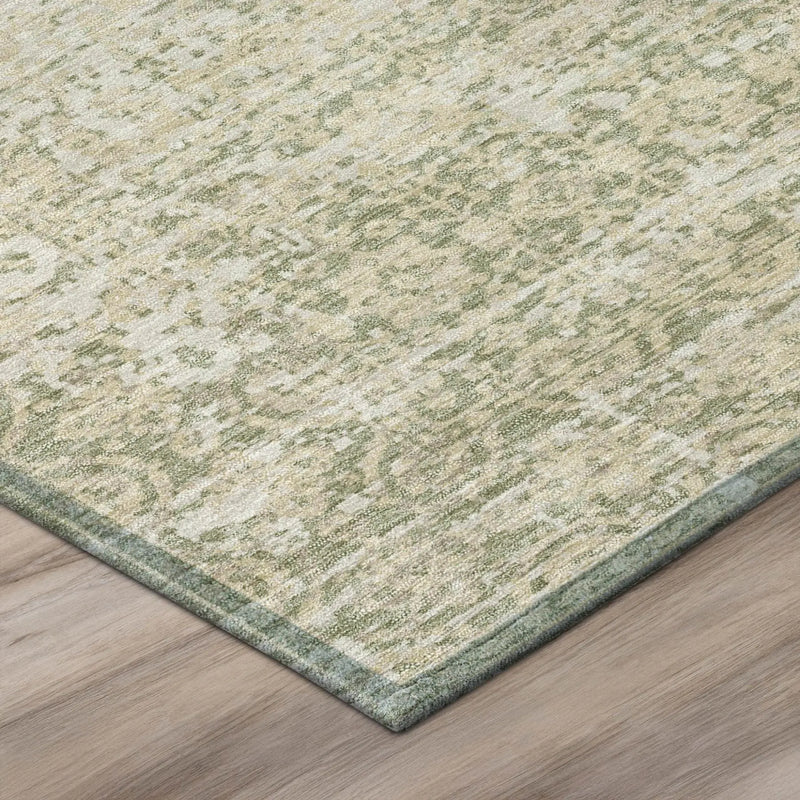 8' X 10' Sage And Green Abstract Washable Indoor Outdoor Area Rug Homeroots Outdoor