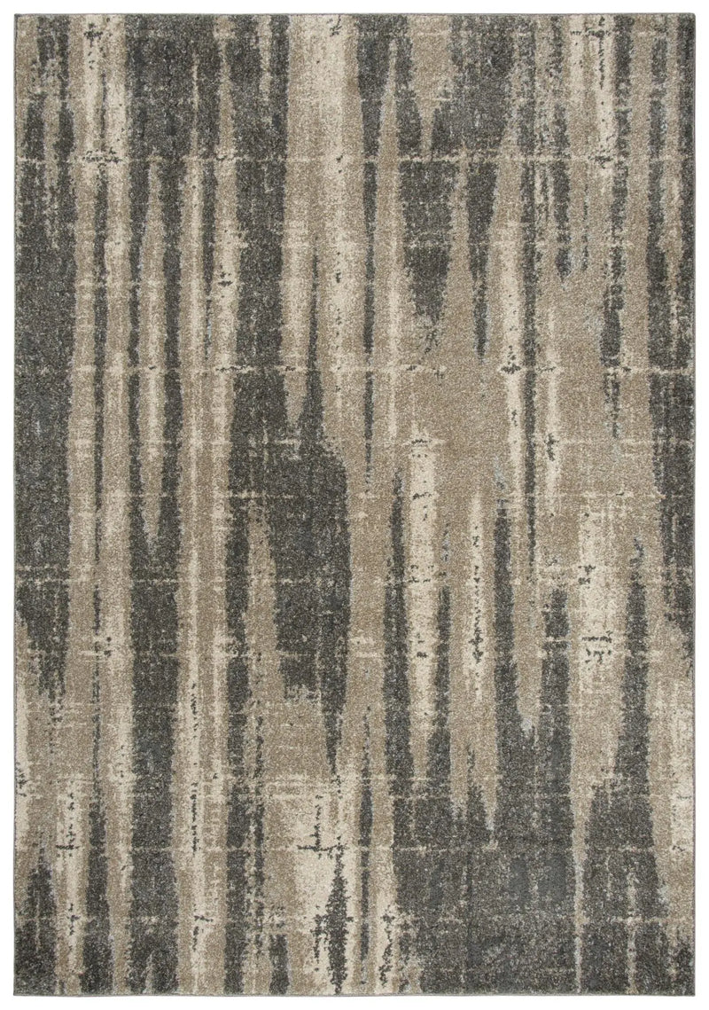 8' X 10' Silver Beige And Taupe Abstract Area Rug Homeroots Home Decor