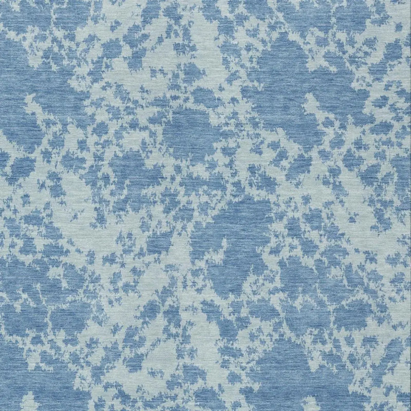8' X 10' Sky Blue And Blue Abstract Washable Indoor Outdoor Area Rug Homeroots Outdoor