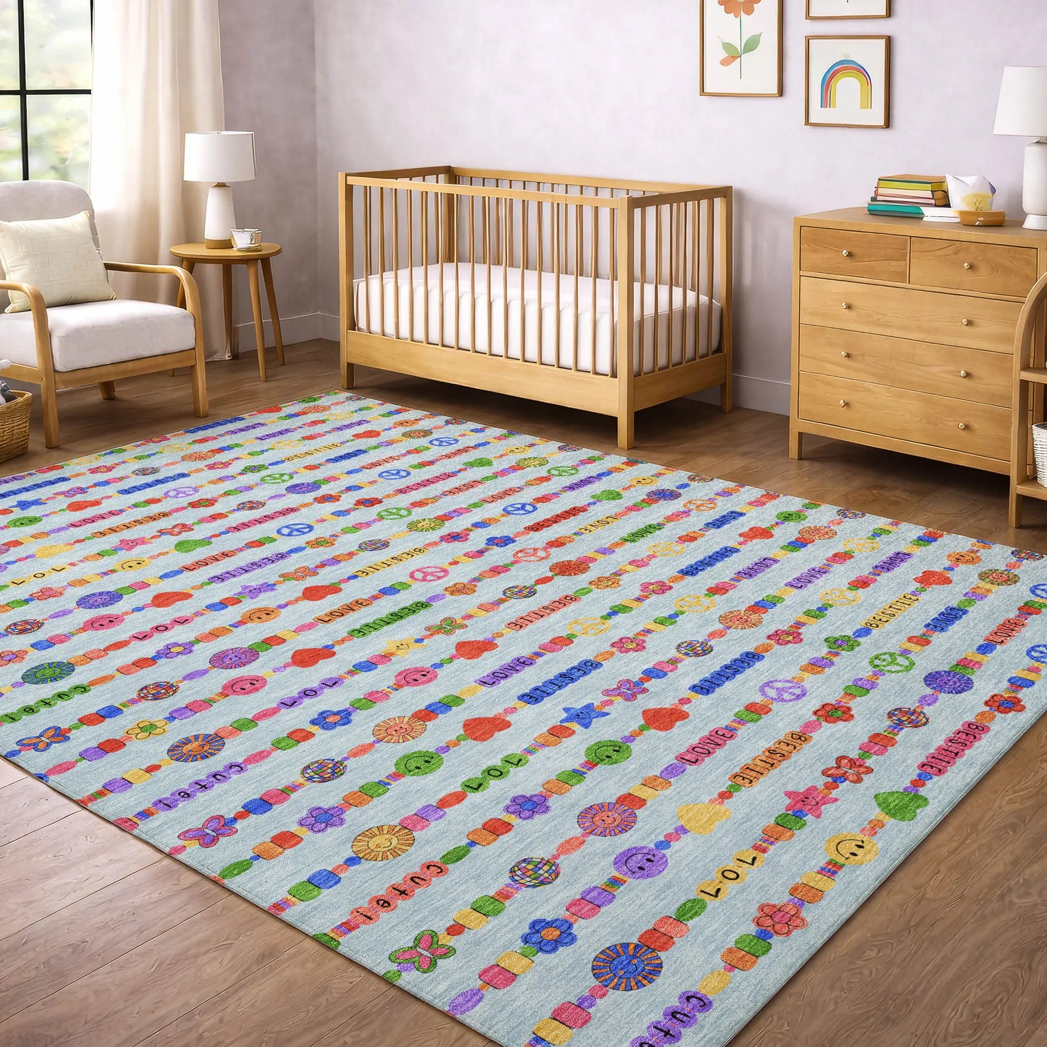 8' X 10' Sky Blue And Ivory Geometric Washable Indoor Outdoor Area Rug Homeroots Outdoor