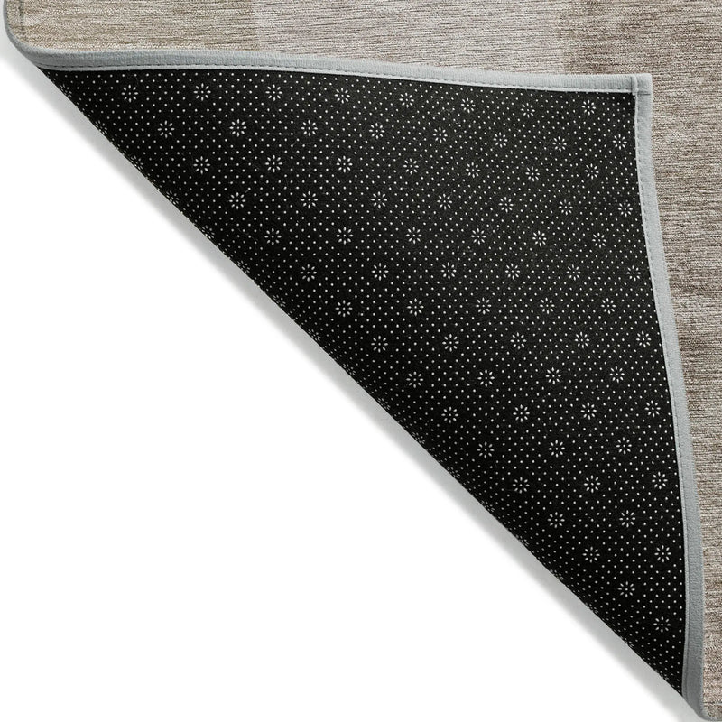 8' X 10' Taupe And Beige Abstract Washable Indoor Outdoor Area Rug Homeroots Outdoor