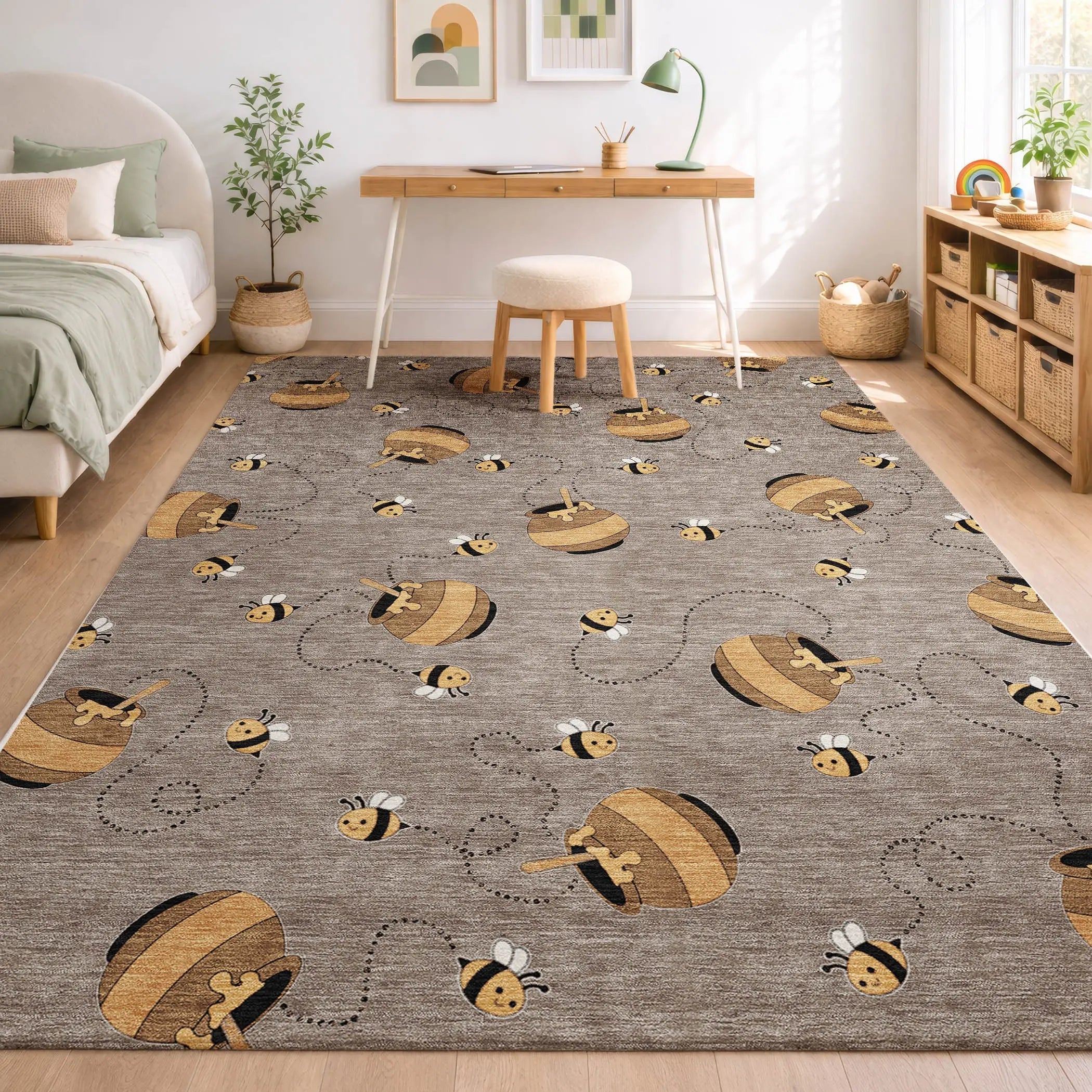 8' X 10' Taupe And Beige Geometric Washable Indoor Outdoor Area Rug Homeroots Outdoor
