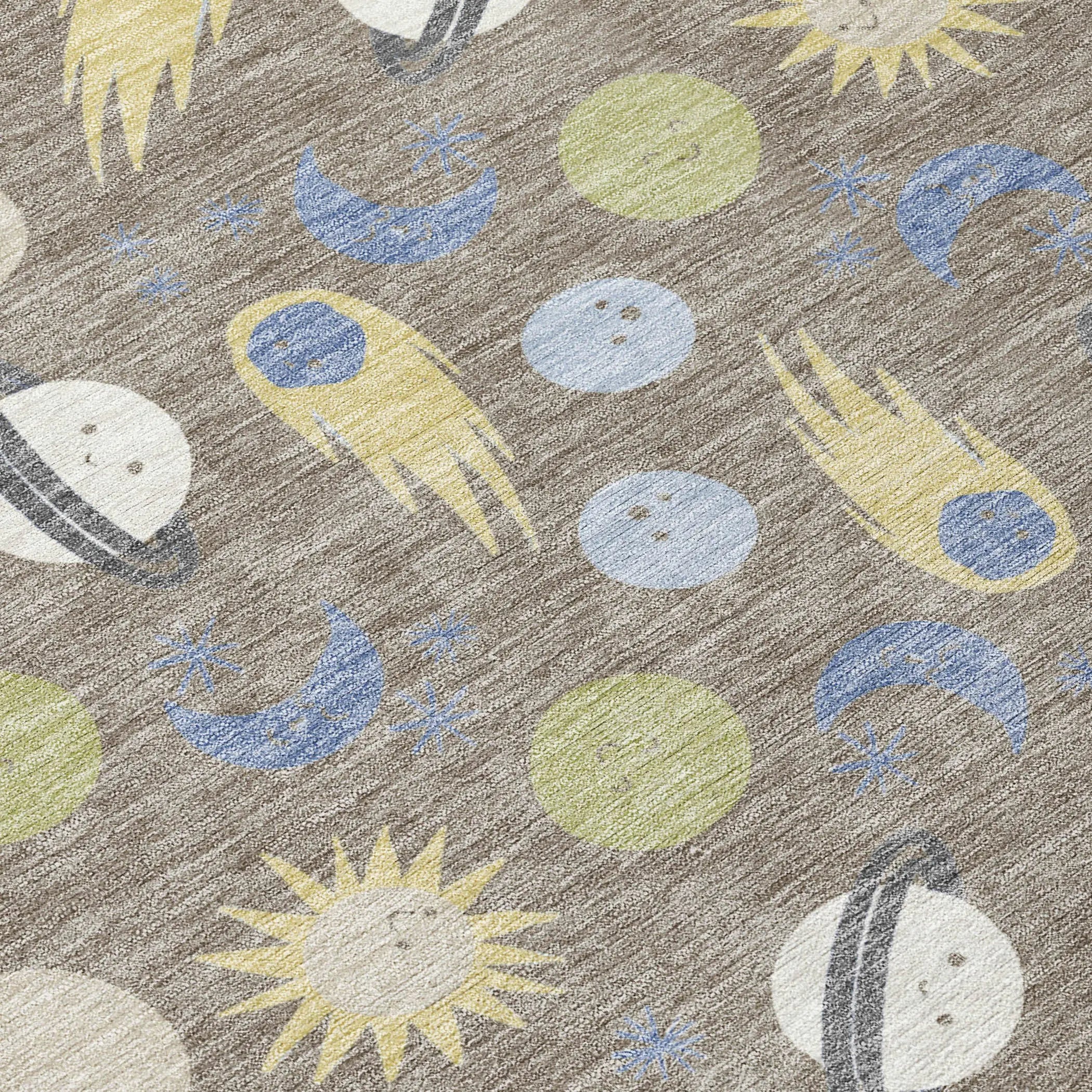 8' X 10' Taupe And Beige Geometric Washable Indoor Outdoor Area Rug Homeroots Outdoor