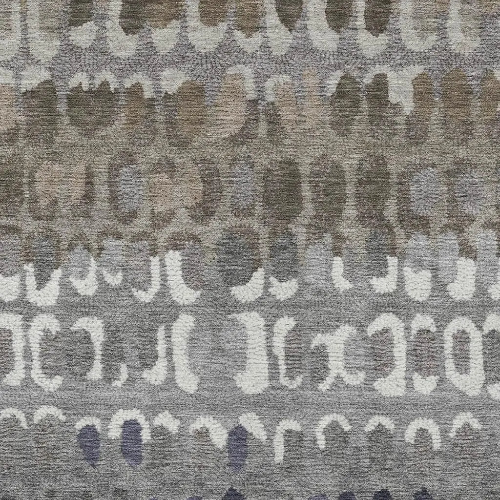8' X 10' Taupe And Beige Geometric Washable Indoor Outdoor Area Rug Homeroots Outdoor