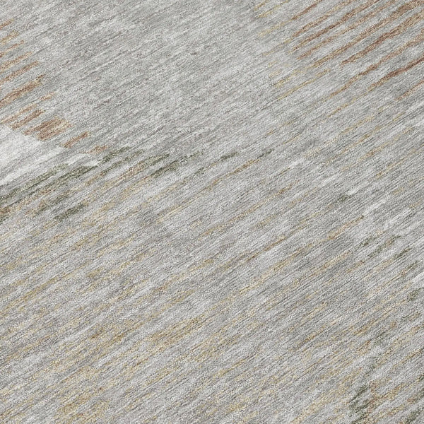 8' X 10' Taupe And Brown Geometric Washable Indoor Outdoor Area Rug Homeroots Outdoor
