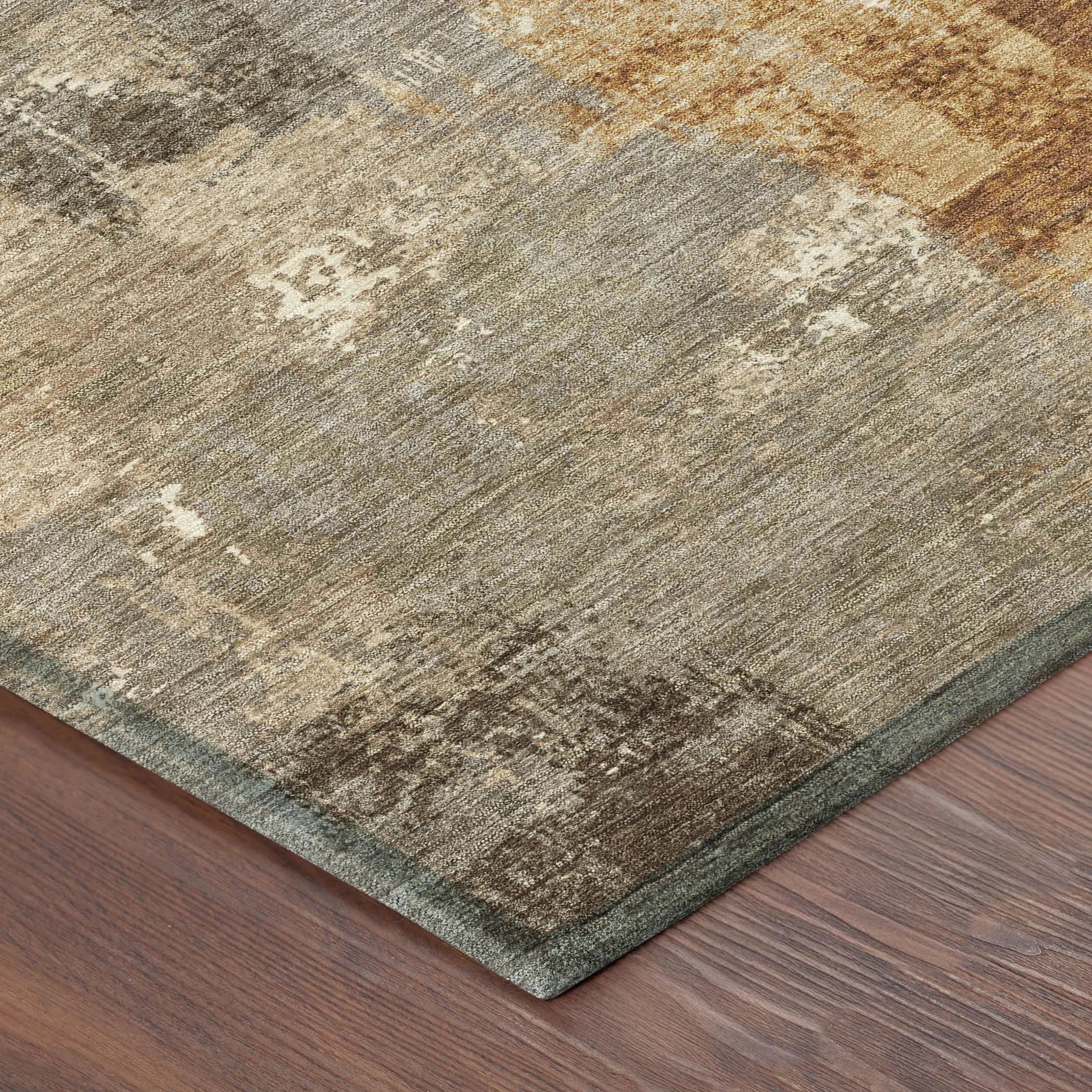 8' X 10' Taupe And Gray Abstract Washable Indoor Outdoor Area Rug Homeroots Outdoor