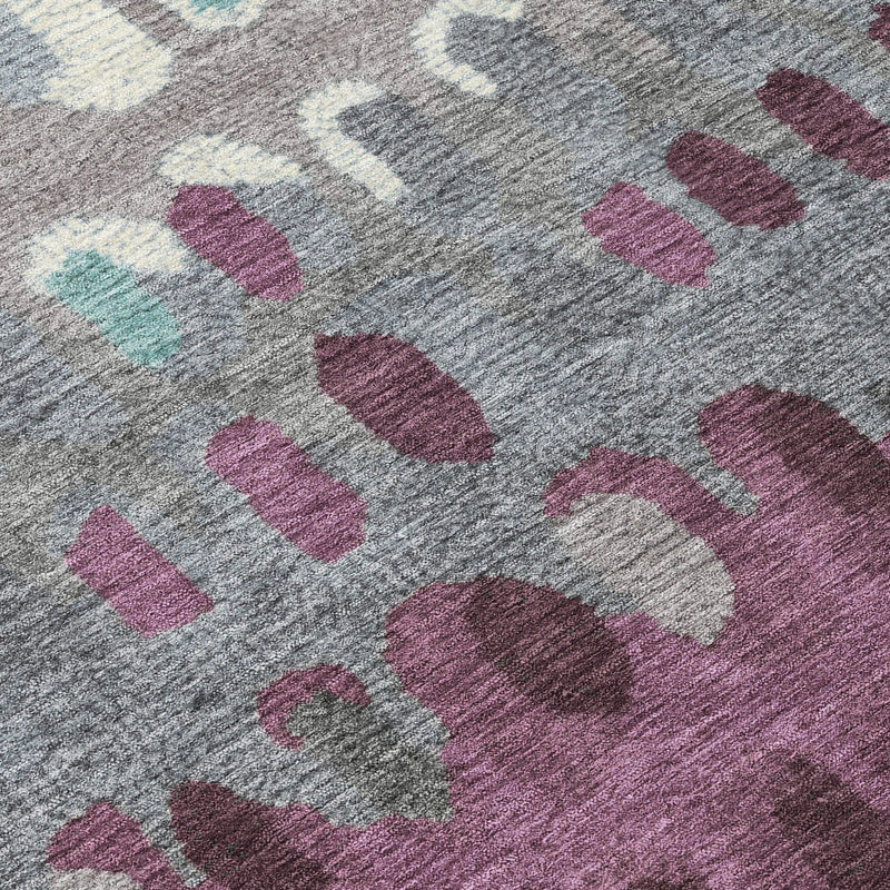 8' X 10' Teal Blue And Gray Geometric Washable Indoor Outdoor Area Rug Homeroots Outdoor