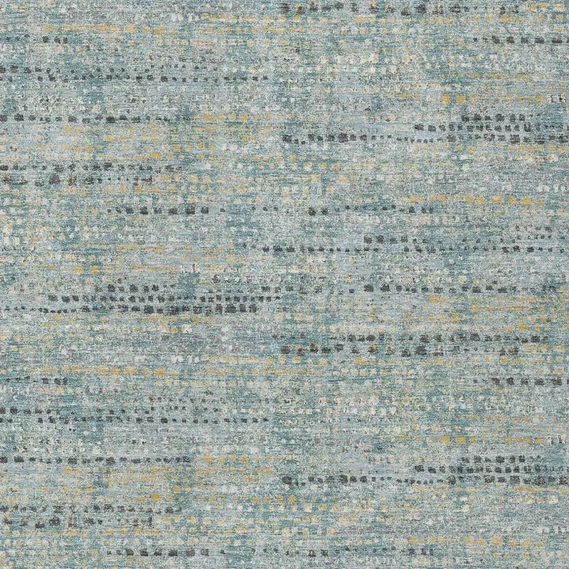 8' X 10' Teal Blue And Pewter Abstract Washable Indoor Outdoor Area Rug Homeroots Outdoor