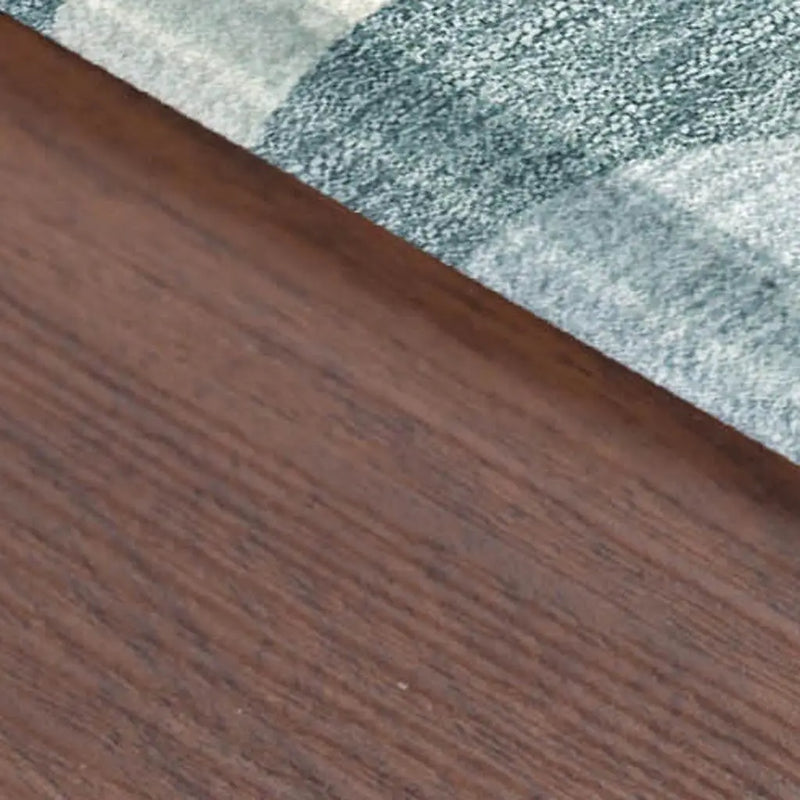 8' X 10' Teal Blue And Taupe Striped Washable Indoor Outdoor Area Rug Homeroots Outdoor