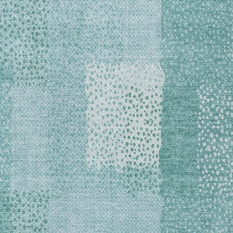 8' X 10' Turquoise And Teal Blue Abstract Washable Indoor Outdoor Area Rug Homeroots Outdoor