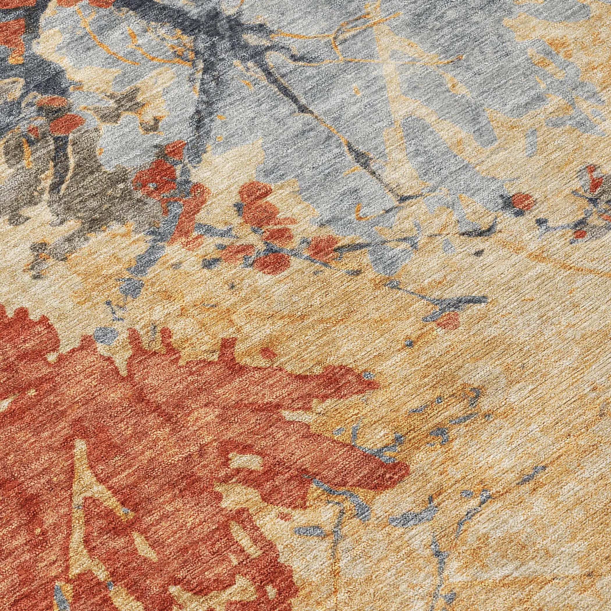 8' X 10' Wheat And Beige Abstract Washable Indoor Outdoor Area Rug Homeroots Outdoor