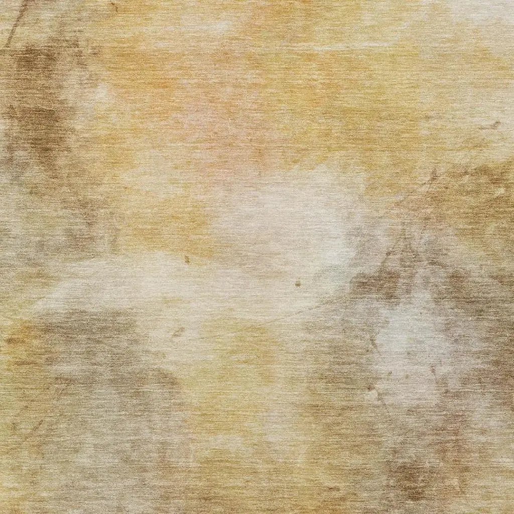 8' X 10' Wheat And Gold Abstract Washable Indoor Outdoor Area Rug Homeroots Outdoor