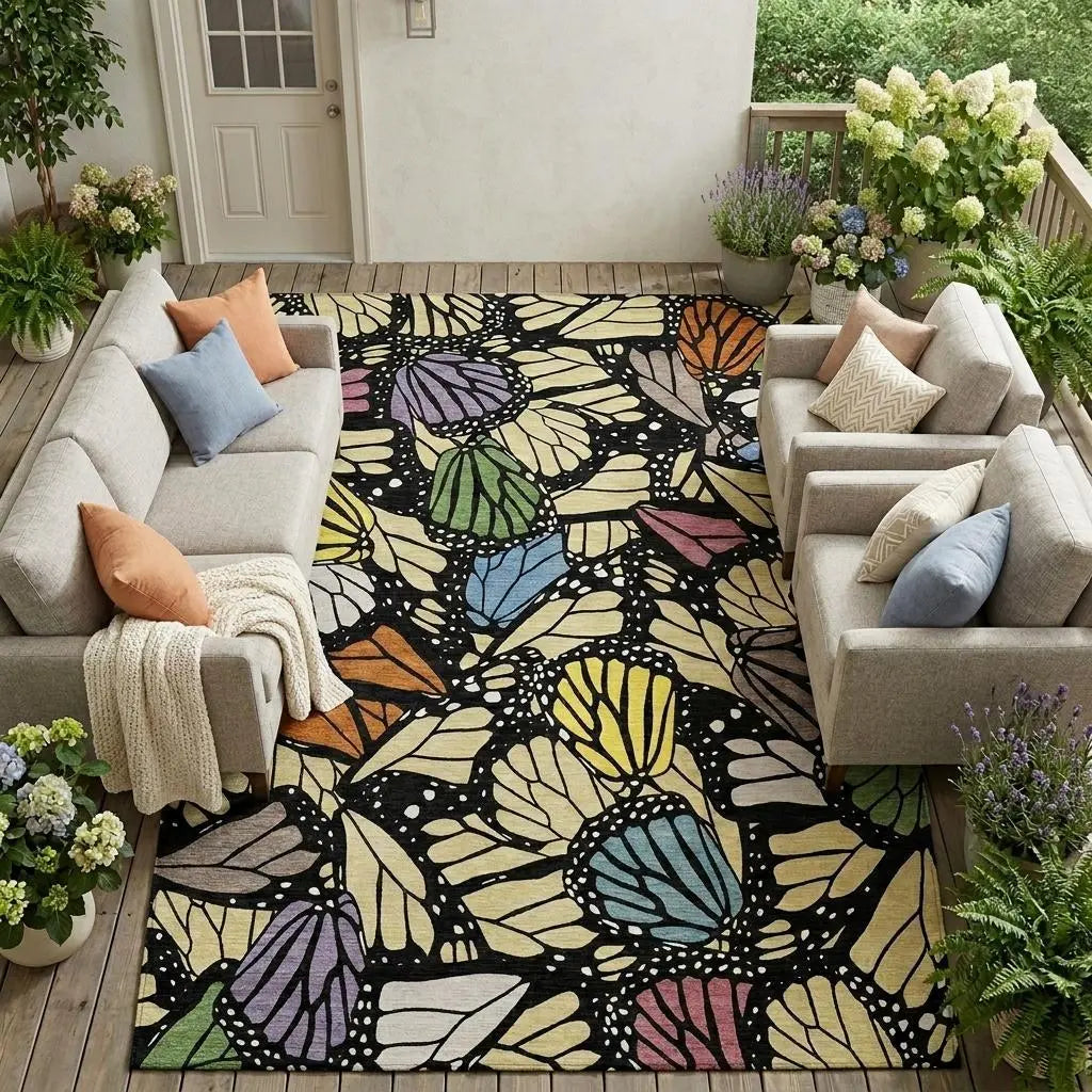 8' X 10' Wheat And Gold Animal Print Washable Indoor Outdoor Area Rug Homeroots Outdoor