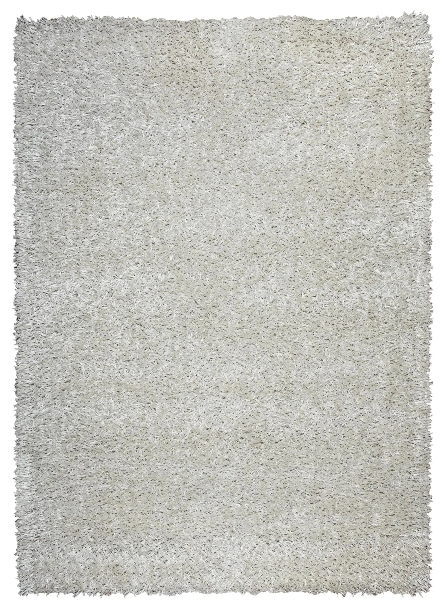 8' X 10' White And Natural Shag Hand Tufted Area Rug Homeroots Home Decor