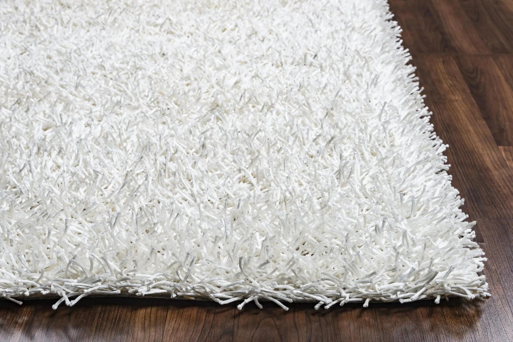 8' X 10' White And Natural Shag Hand Tufted Area Rug Homeroots Home Decor