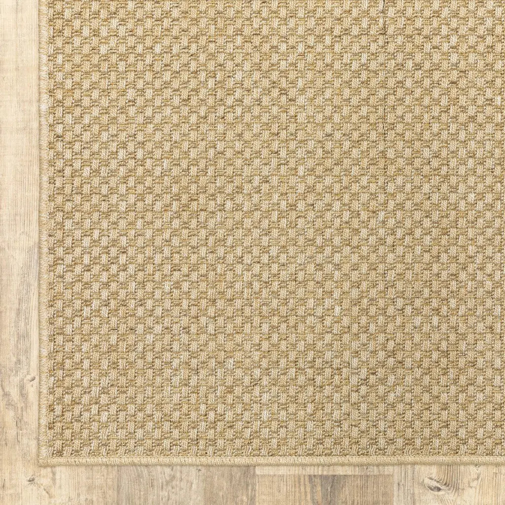 8' X 11' Beige Indoor Outdoor Area Rug Homeroots Outdoor