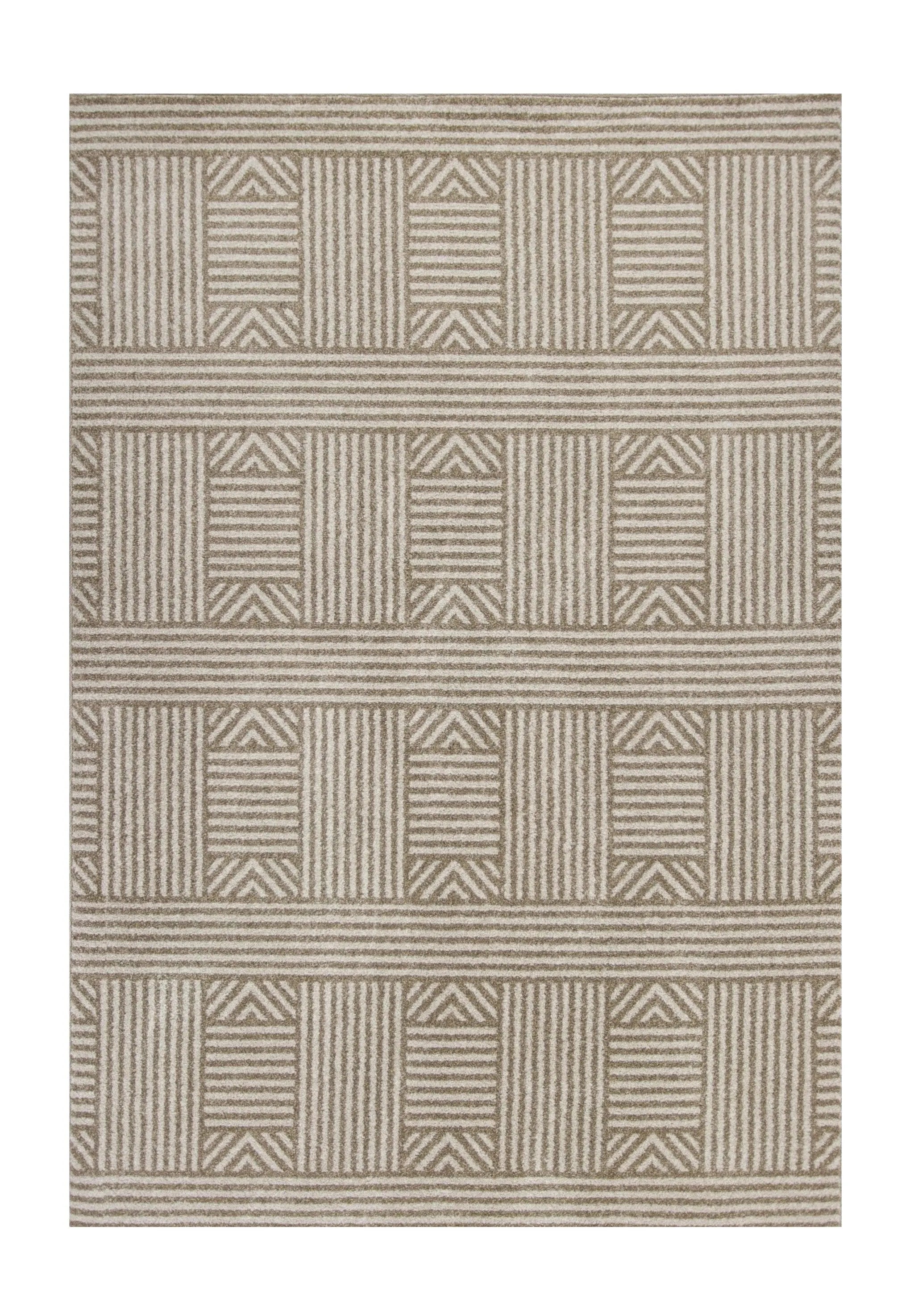 8' X 11' Beige Southwestern Indoor Outdoor Area Rug Homeroots Outdoor