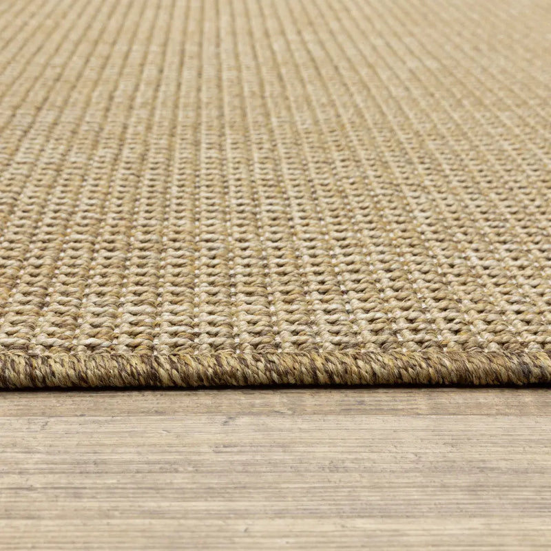 8' X 11' Beige Stain Resistant Indoor Outdoor Area Rug Homeroots Outdoor