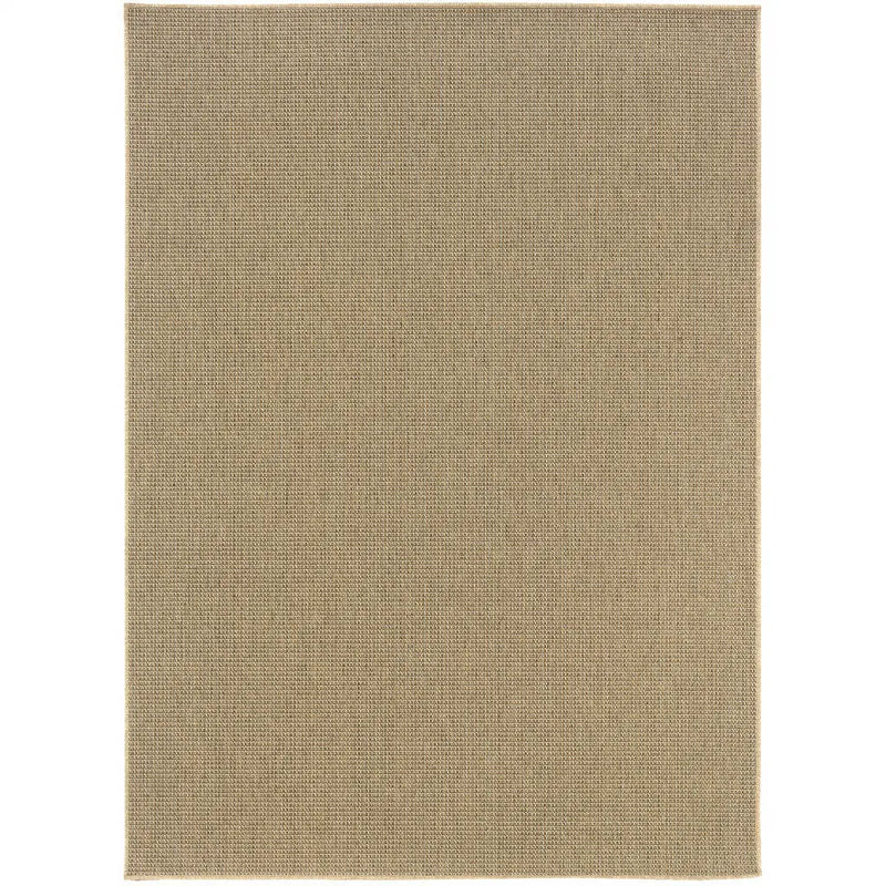 8' X 11' Beige Stain Resistant Indoor Outdoor Area Rug Homeroots Outdoor