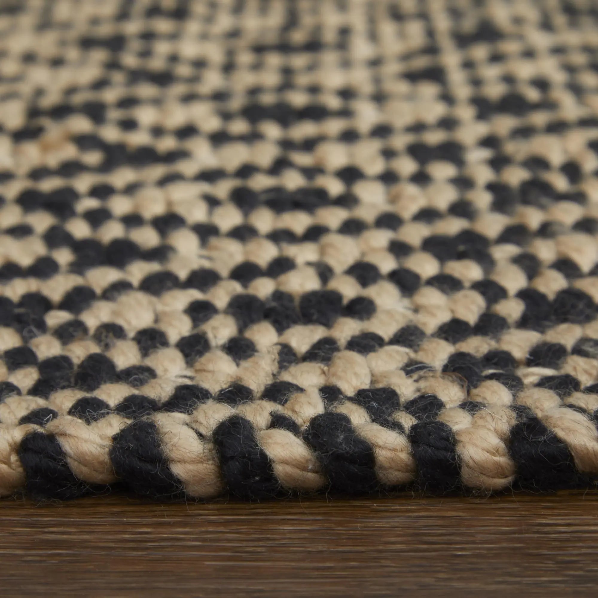 8' X 11' Black And Tan Geometric Hand Woven Area Rug Homeroots Home Decor