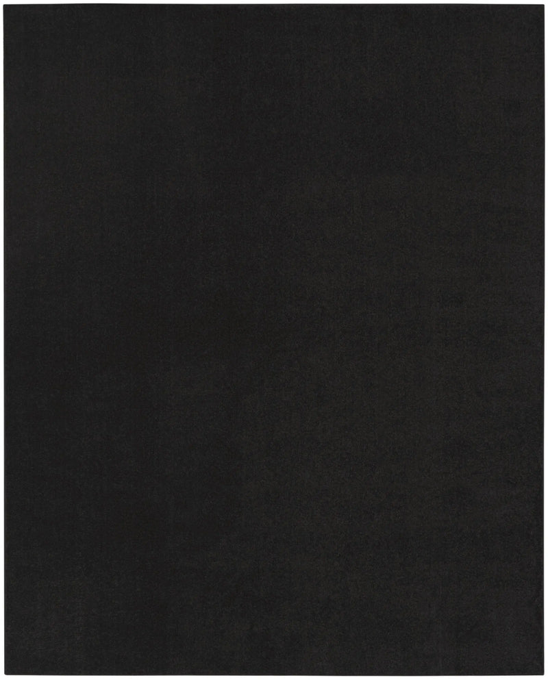 8' X 11' Black Indoor Outdoor Area Rug Homeroots Outdoor