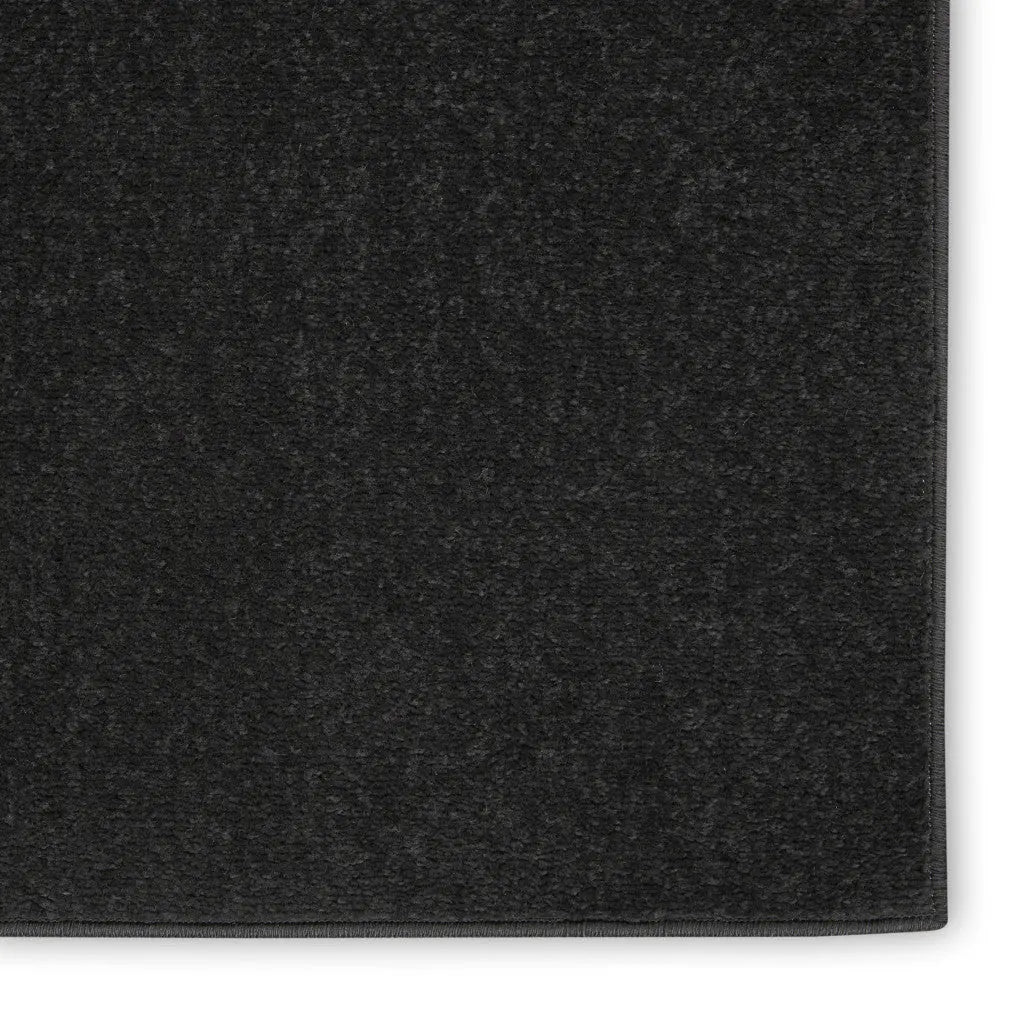 8' X 11' Black Indoor Outdoor Area Rug Homeroots Outdoor