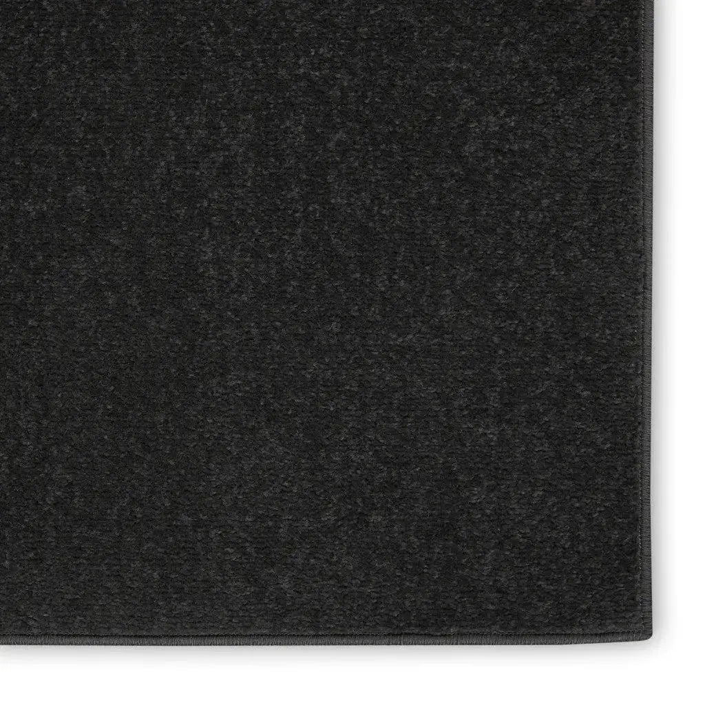 8' X 11' Black Indoor Outdoor Area Rug Homeroots Outdoor