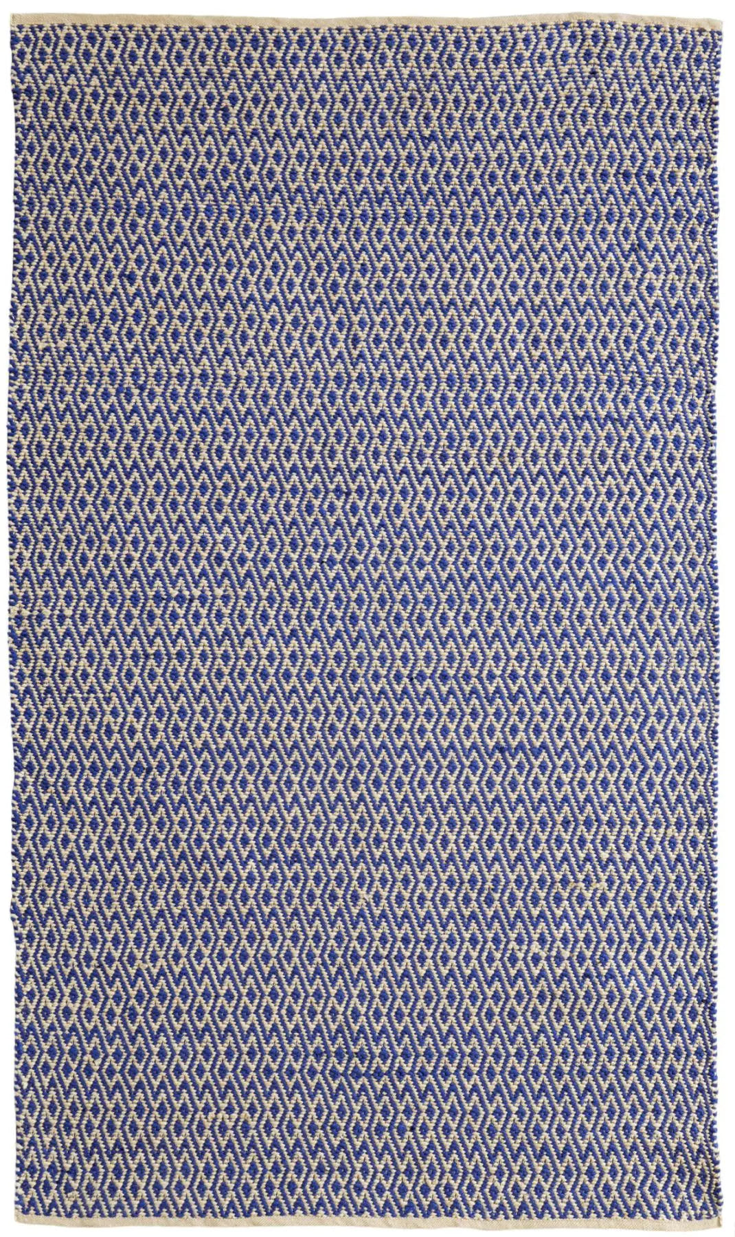 8' X 11' Blue And Tan Geometric Hand Woven Area Rug Homeroots Home Decor