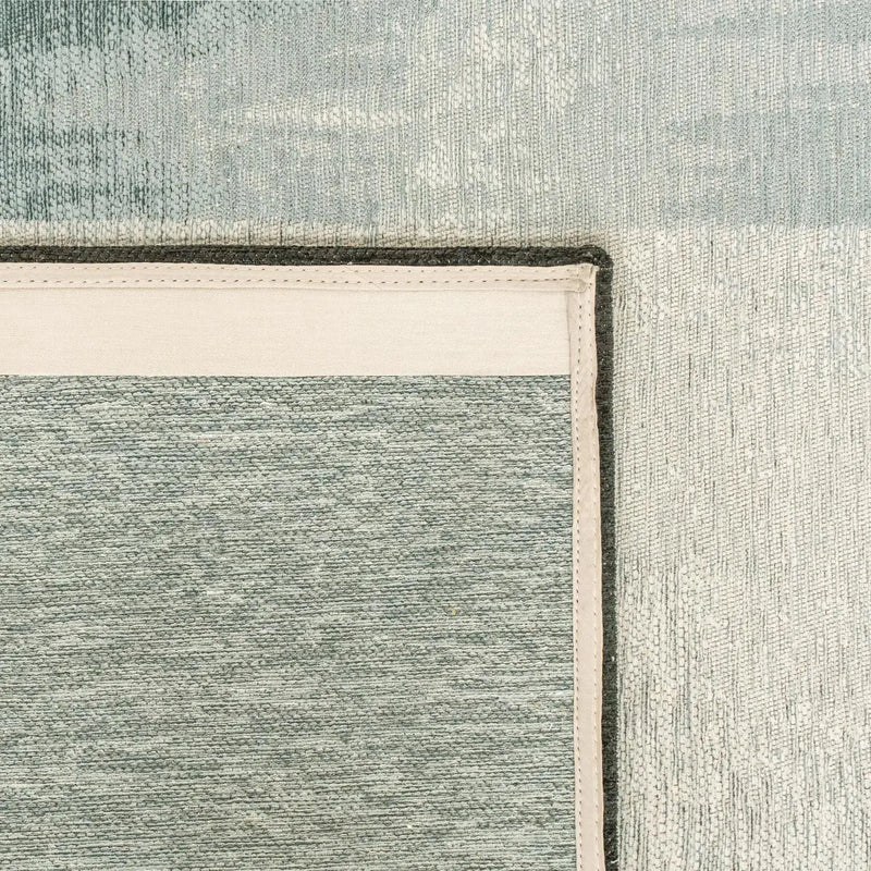 8' X 11' Blue And White Abstract Washable Area Rug With UV Protection Homeroots Home Decor