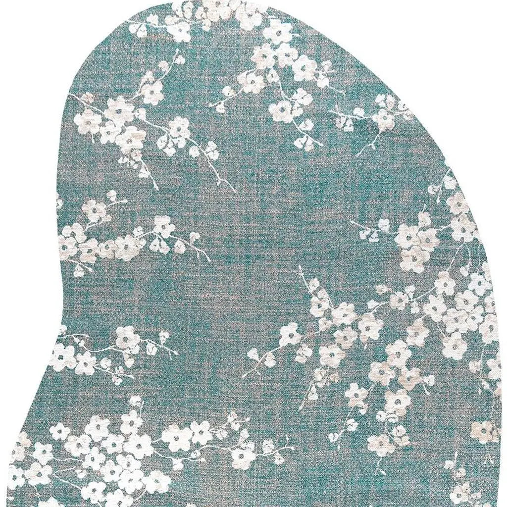 8' X 11' Blue And White Oriental Washable Area Rug With UV Protection Homeroots Home Decor
