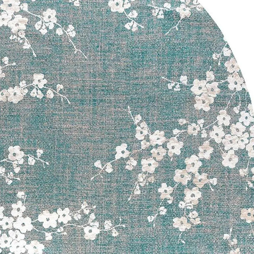 8' X 11' Blue And White Oriental Washable Area Rug With UV Protection Homeroots Home Decor